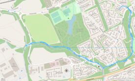 route map of outdoor exercise from fitotrack app